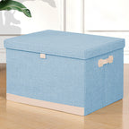 Upholstered storage ottoman