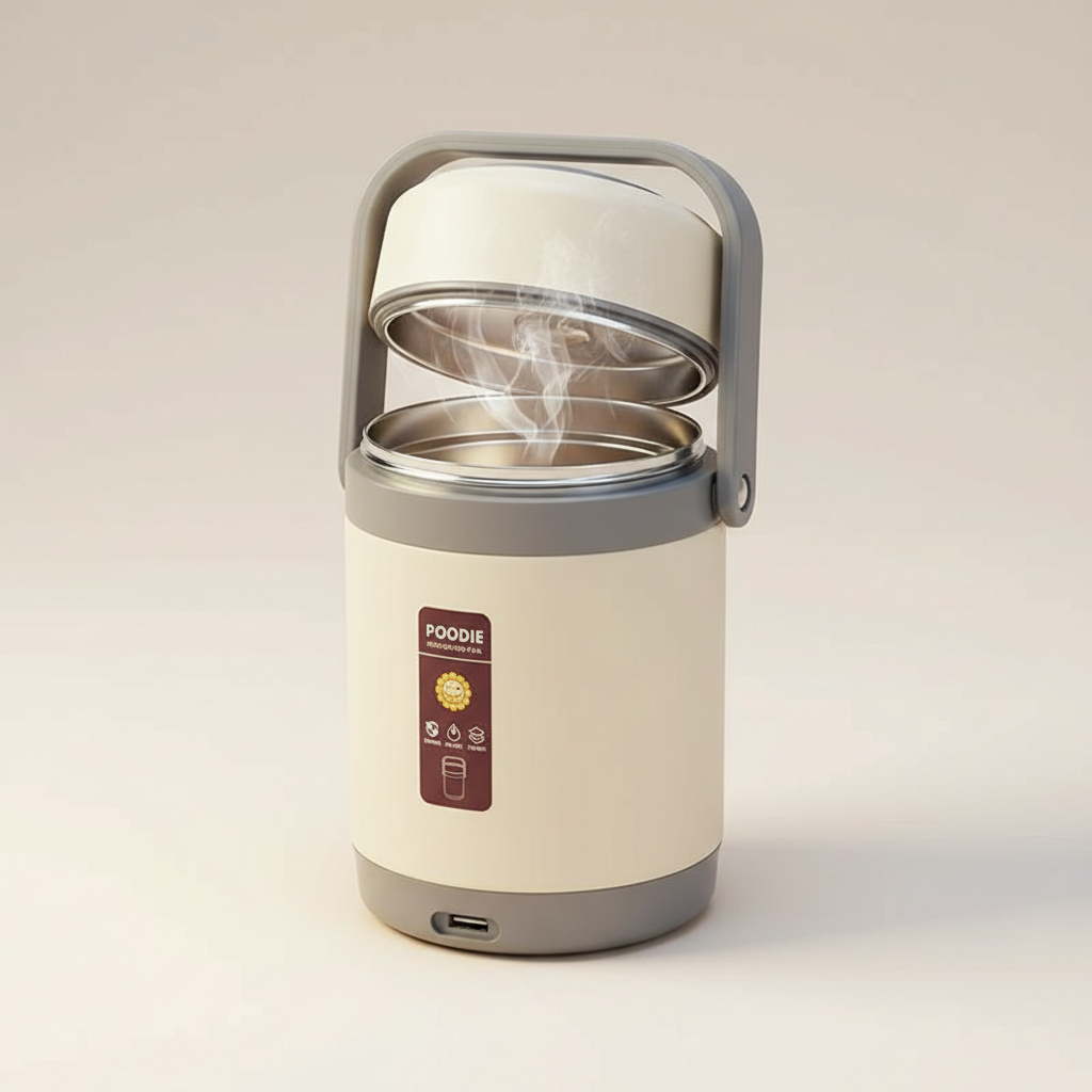 Boneroshop | USB Heated Lunch Box | 304 Stainless Steel, Portable Food Warmer