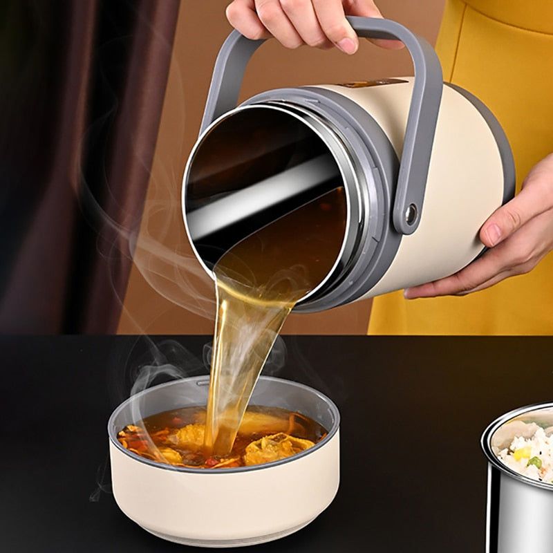 Boneroshop | USB Heated Lunch Box | 304 Stainless Steel, Portable Food Warmer