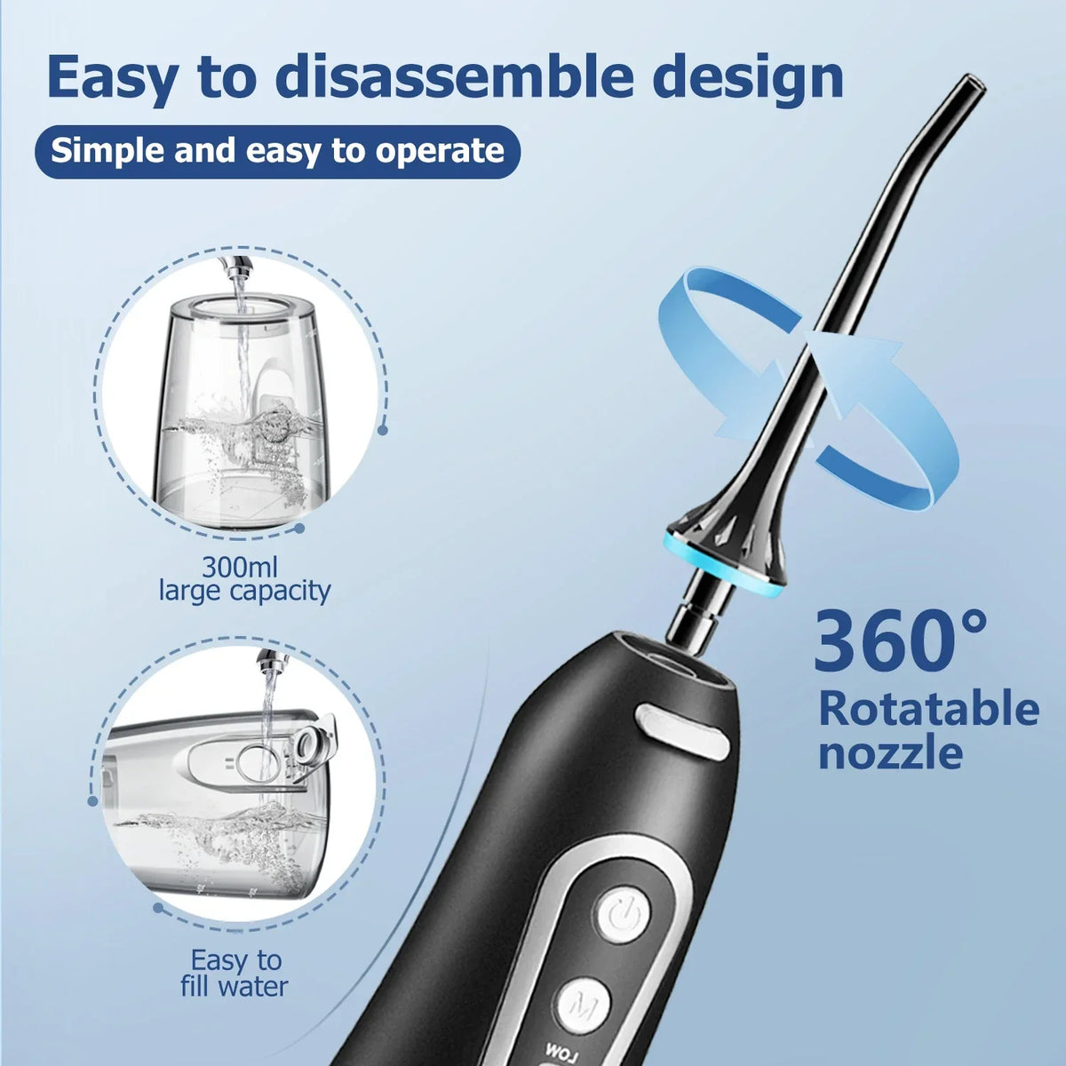 USB Rechargeable Cordless Water Flosser