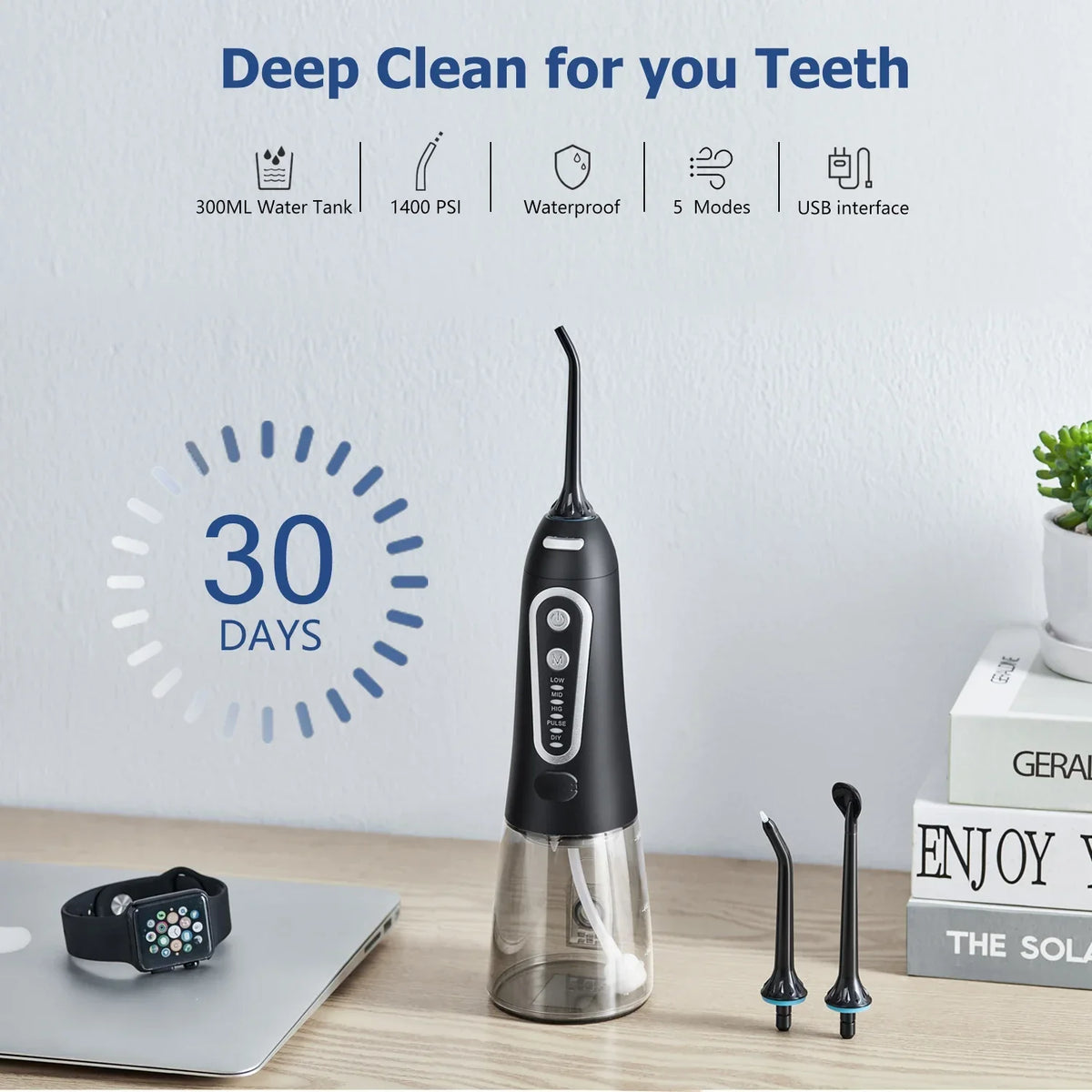 USB Rechargeable Cordless Water Flosser