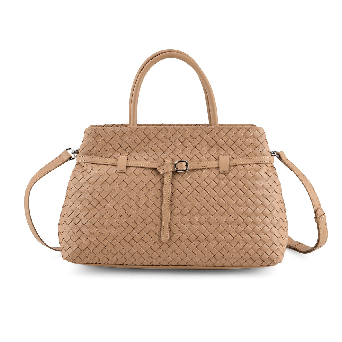 Valissiere Women's Genuine Leather Crossbody Bag with Multi-Pocket Storage