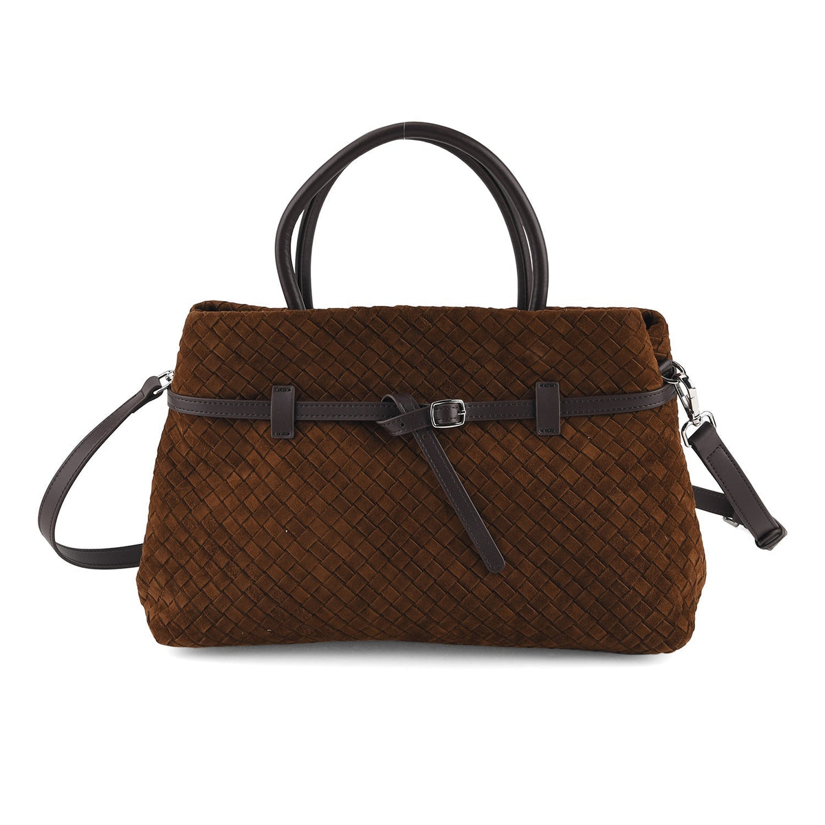Valissiere Women's Genuine Leather Crossbody Bag with Multi-Pocket Storage