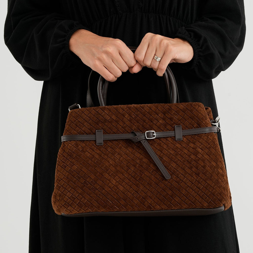 Valissiere Women's Genuine Leather Crossbody Bag with Multi-Pocket Storage