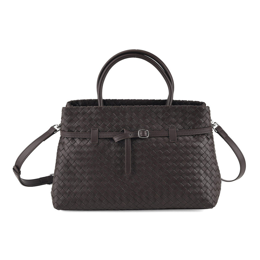 Valissiere Women's Genuine Leather Crossbody Bag with Multi-Pocket Storage