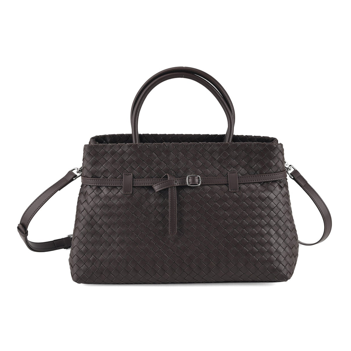 Valissiere Women's Genuine Leather Crossbody Bag with Multi-Pocket Storage