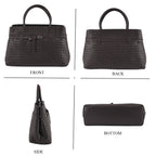 Valissiere Women's Genuine Leather Crossbody Bag with Multi-Pocket Storage