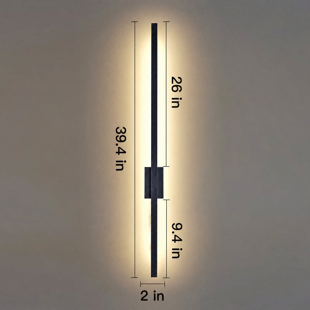 Vertical Bar Wall Sconce LED Light for Living Room | Warm White