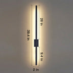 Vertical Bar Wall Sconce LED Light for Living Room | Warm White