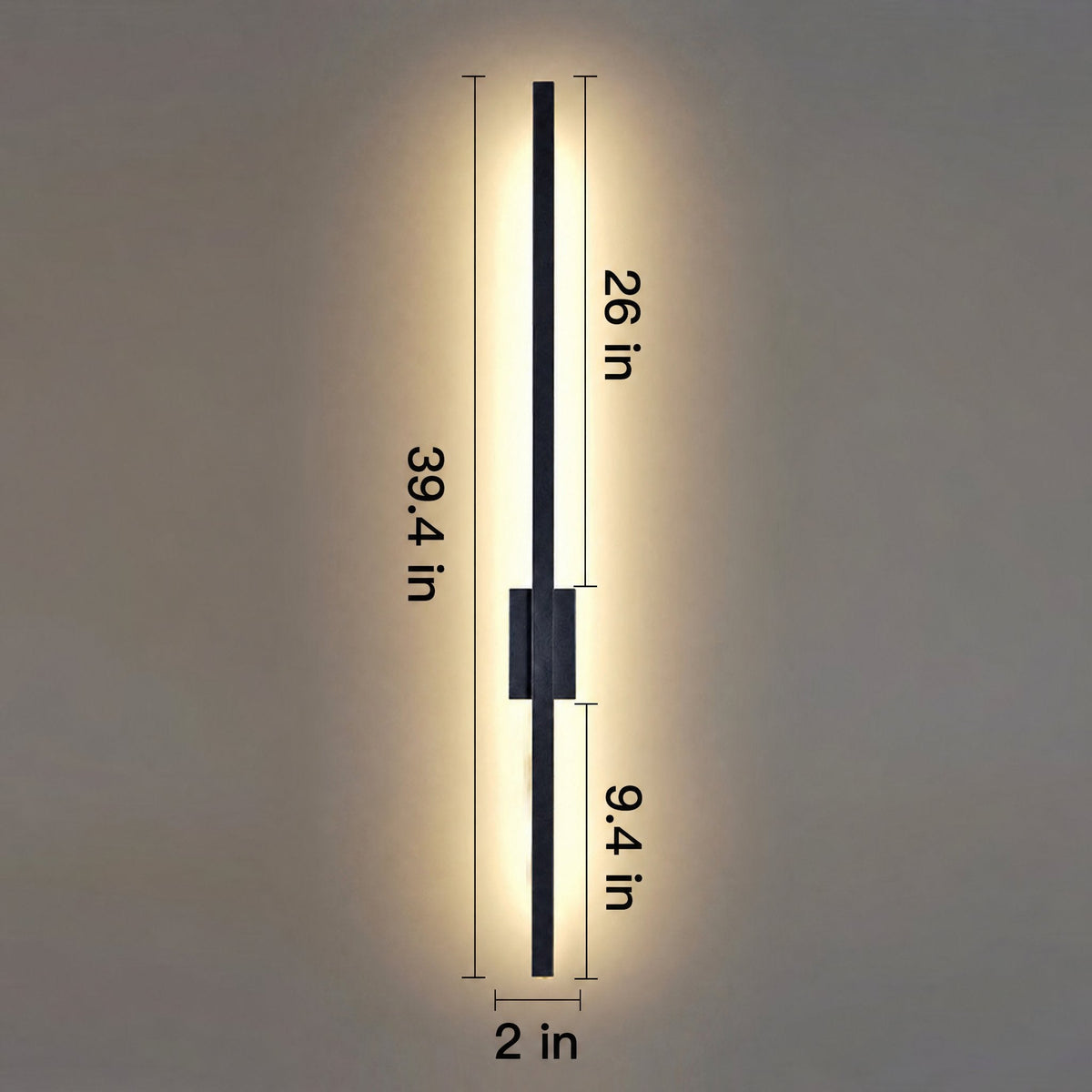 Vertical Bar Wall Sconce LED Light for Living Room | Warm White