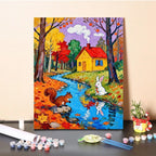 Vibrant Nature-Themed Paint by Numbers Art Kit