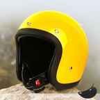 Vintage Low Profile Motorcycle Helmet DOT and ECE Certified