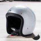 Vintage Low Profile Motorcycle Helmet DOT and ECE Certified