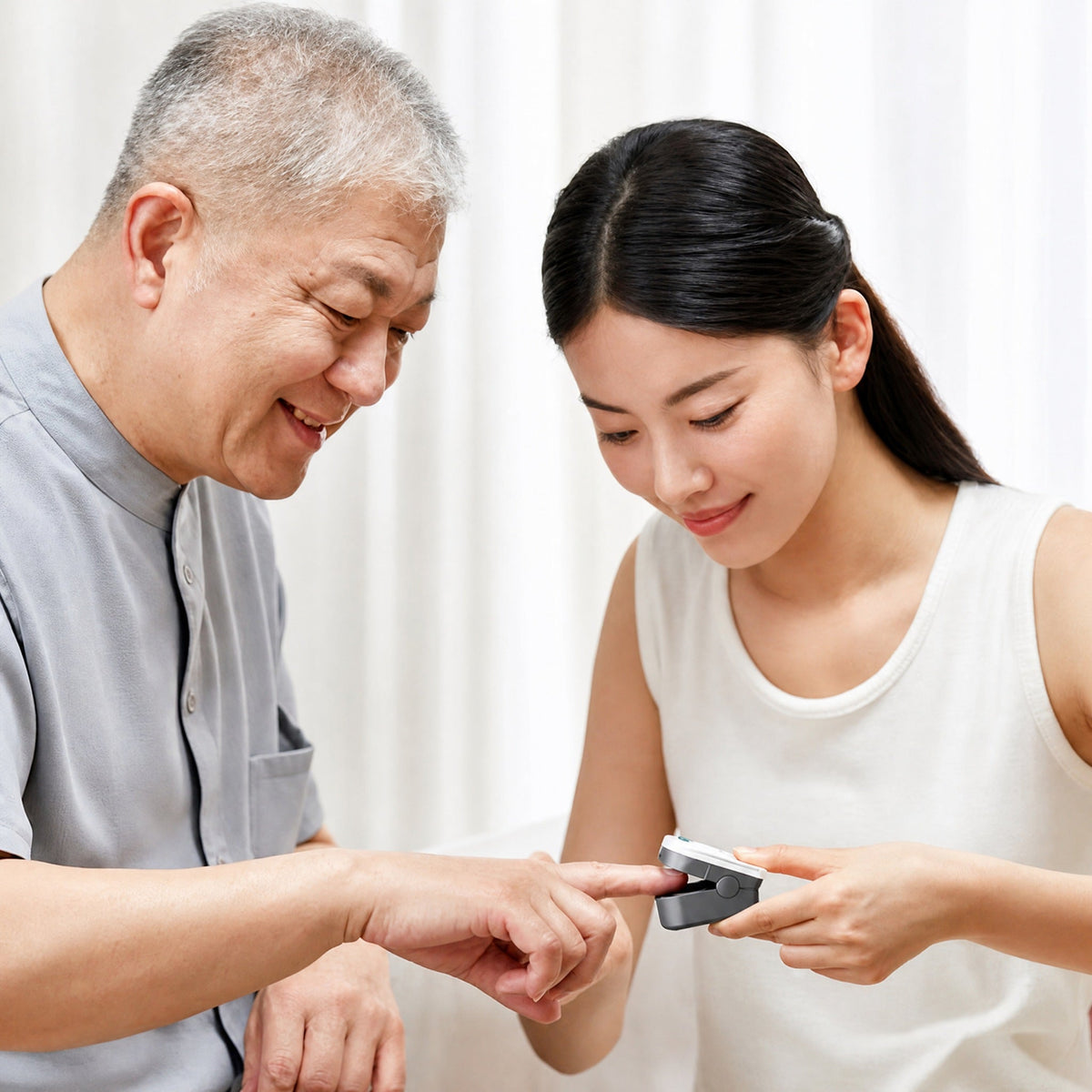 VitalCheck Compact Pulse Oximeter with OLED Display for Oxygen and Pulse
