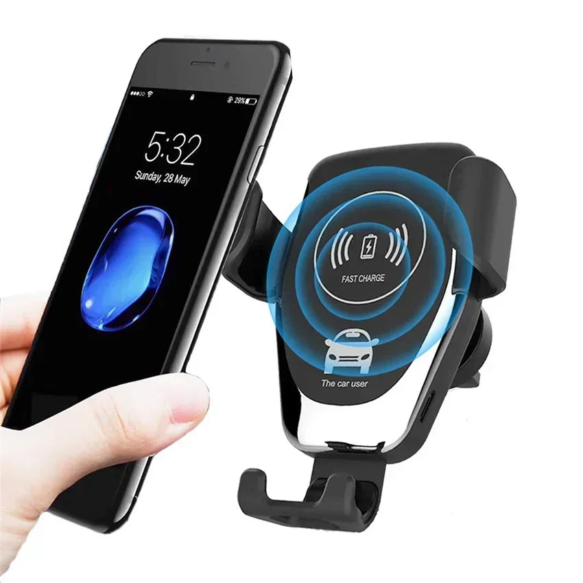 Voltano wireless car phone holder with fast charging for air vent