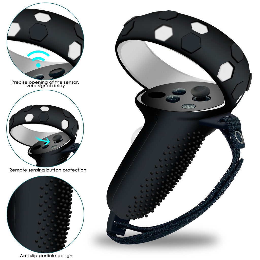 VR headset with ergonomic head strap and protective cover