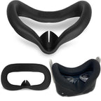 VR headset with ergonomic head strap and protective cover
