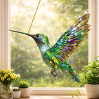 Wall Art Window Suncatcher Hummingbird Hanging Decor