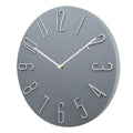 Wall Clock | Flat Round Face | Rear Mounting Hook