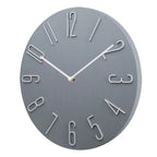 Wall Clock | Flat Round Face | Rear Mounting Hook