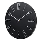 Wall Clock | Flat Round Face | Rear Mounting Hook