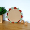 Wall Mirror with Decorative Macramé Frame