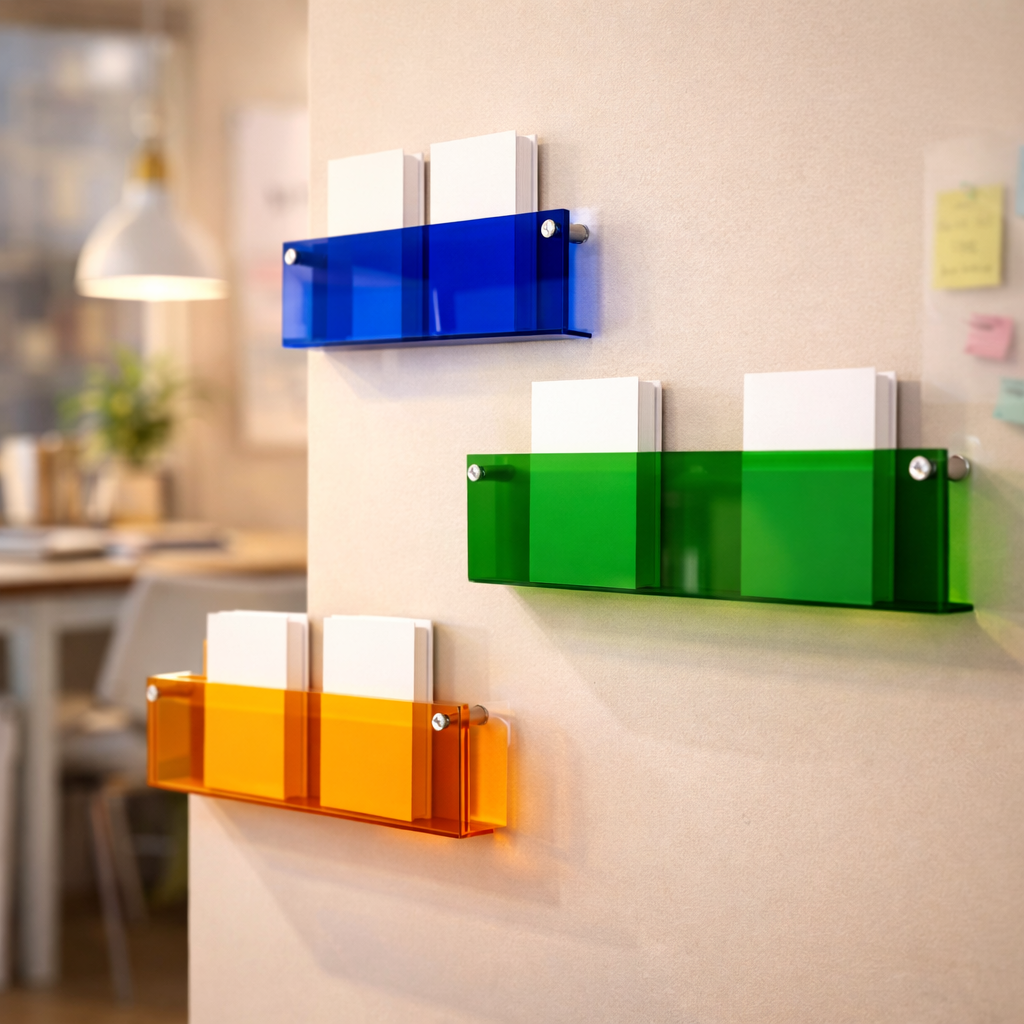 Wall Shelf Acrylic Floating Magazine Display Storage Organiser