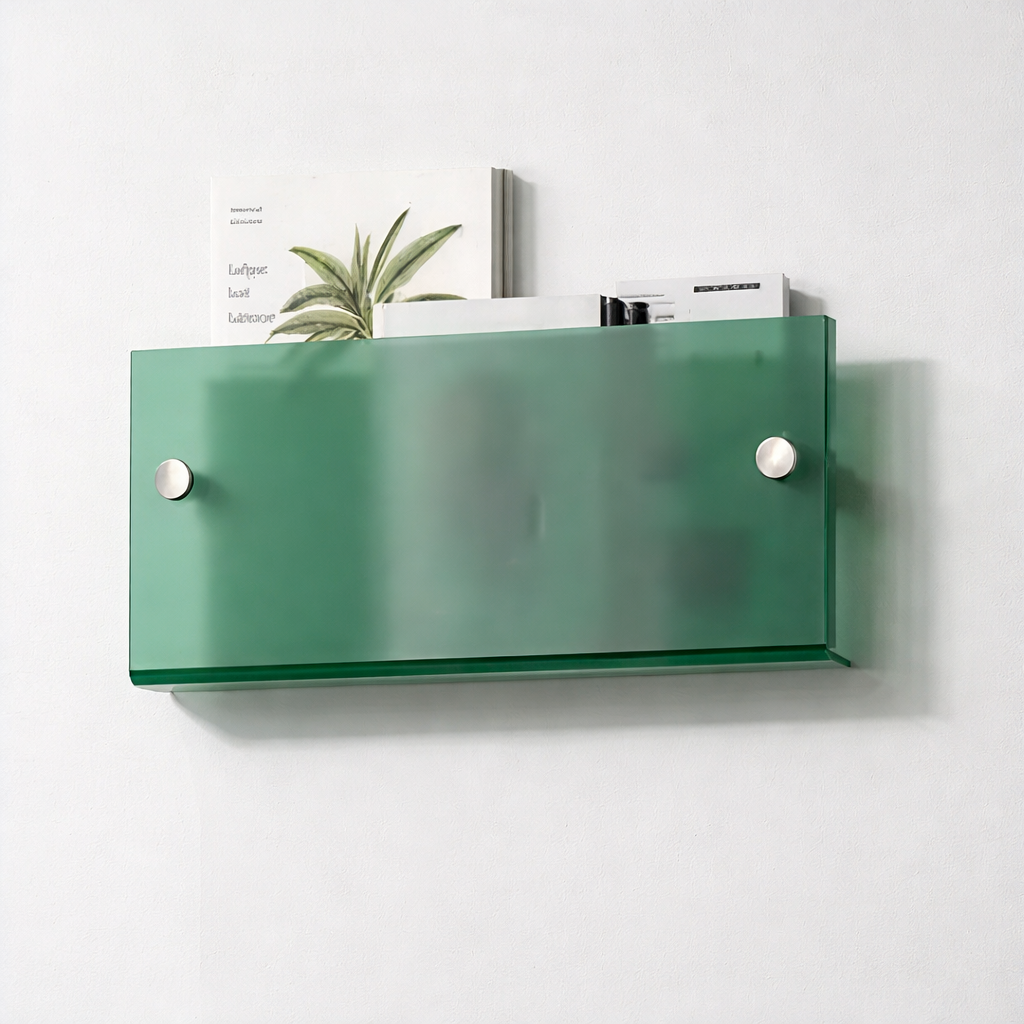 Wall Shelf Acrylic Floating Magazine Display Storage Organiser