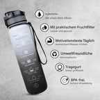 Water Bottle with Time Markers – HydraHero