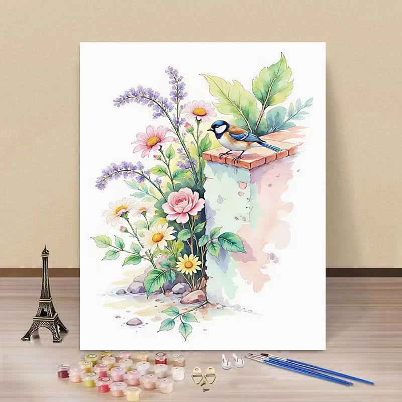 Water Lily and Kingfisher Paint by Numbers Kit