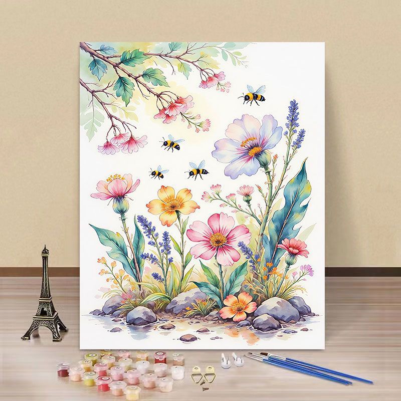 Water Lily and Kingfisher Paint by Numbers Kit