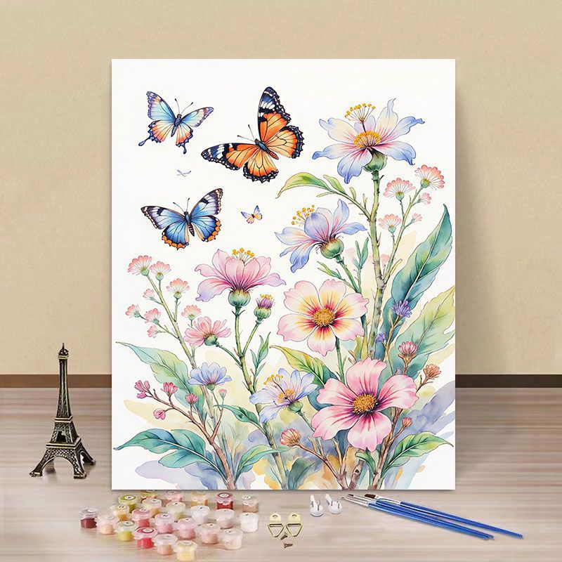 Water Lily and Kingfisher Paint by Numbers Kit