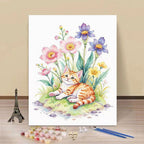 Water Lily and Kingfisher Paint by Numbers Kit