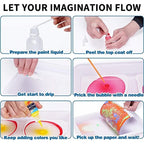 Water marbling paint kit for art
