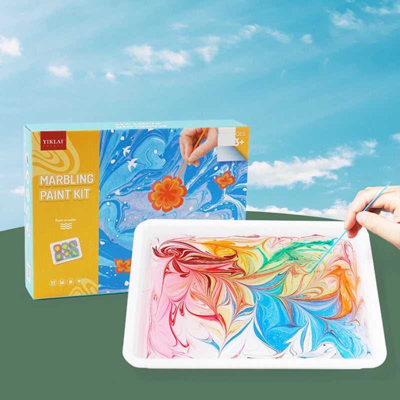 Water marbling paint kit for art