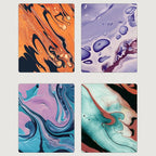 Water marbling paint kit for art