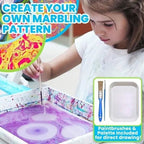 Water marbling paint kit for art