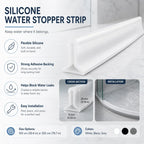 Water Stopper Strip | Flexible Silicone & Adhesive-Backed | 100/200 cm