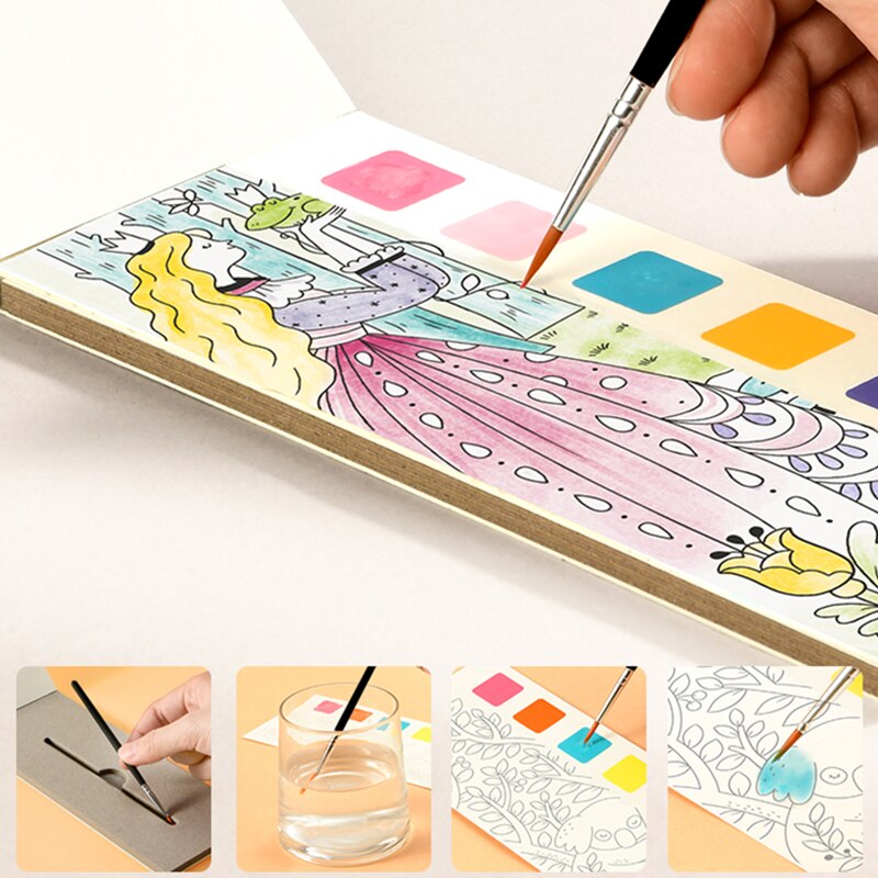 Watercolour Kids Book Paint Set