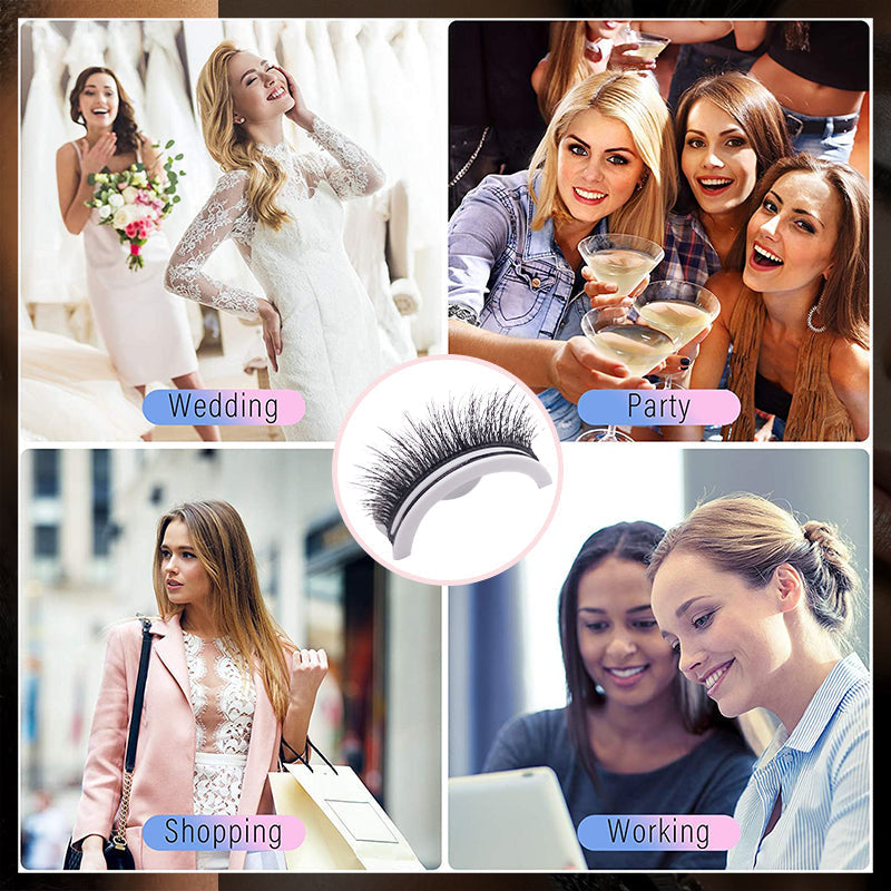 Boneroshop | Waterproof and Reusable Self-Adhesive Eyelashes