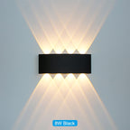 Waterproof LED wall light for indoor and outdoor use