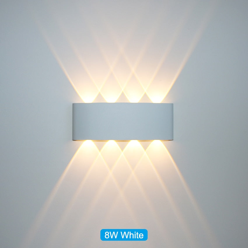 Waterproof LED wall light for indoor and outdoor use