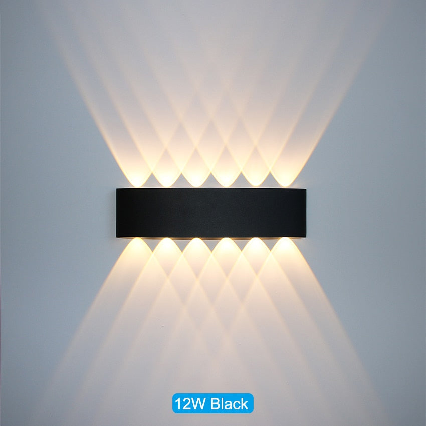 Waterproof LED wall light for indoor and outdoor use
