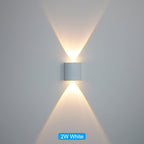 Waterproof LED wall light for indoor and outdoor use