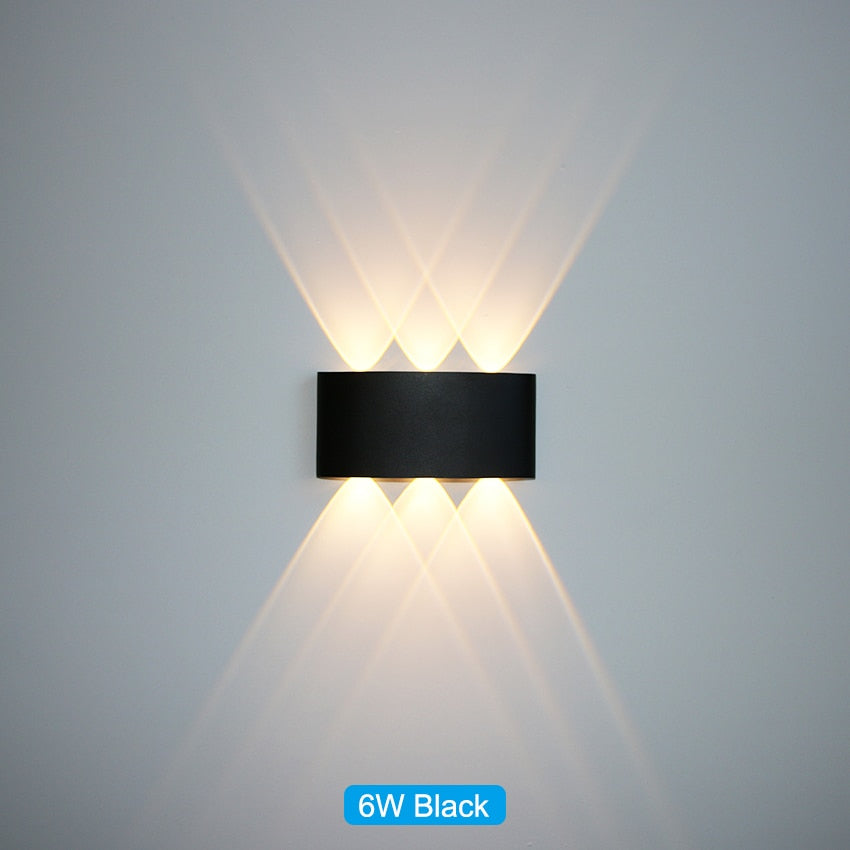 Waterproof LED wall light for indoor and outdoor use