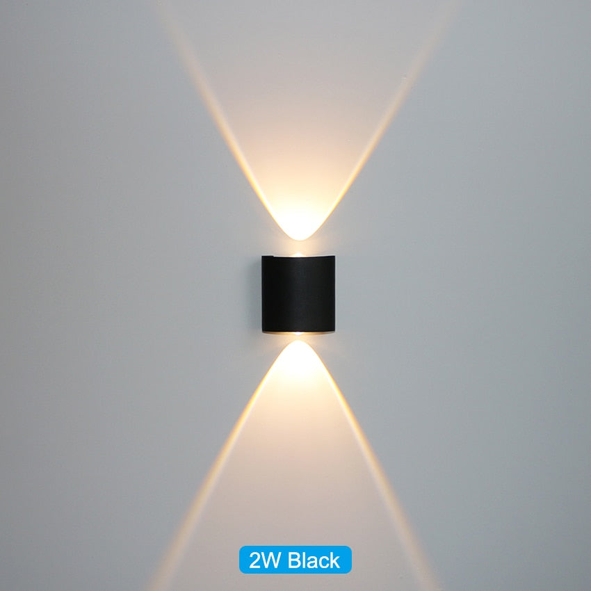Waterproof LED wall light for indoor and outdoor use
