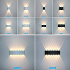 Waterproof LED wall light for indoor and outdoor use