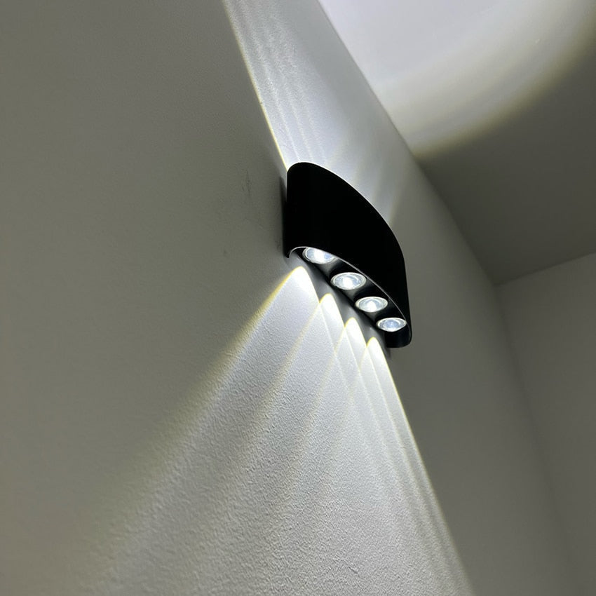 Waterproof LED wall light for indoor and outdoor use