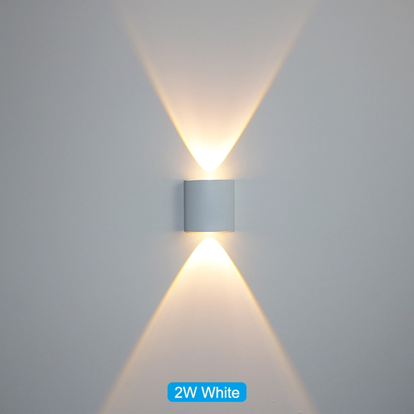 Waterproof LED wall light for indoor and outdoor use