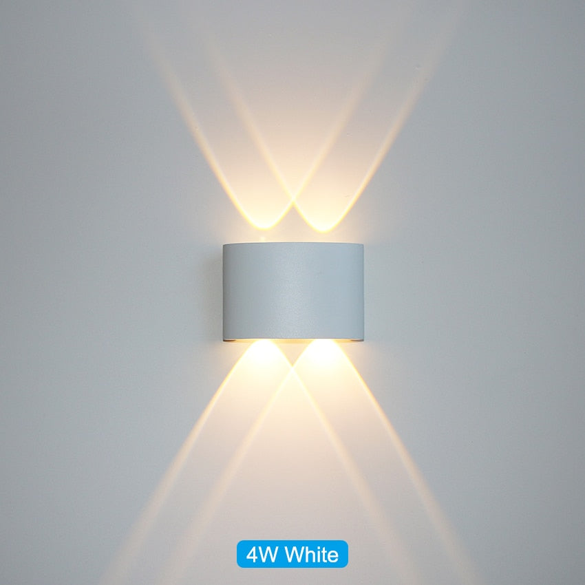 Waterproof LED wall light for indoor and outdoor use